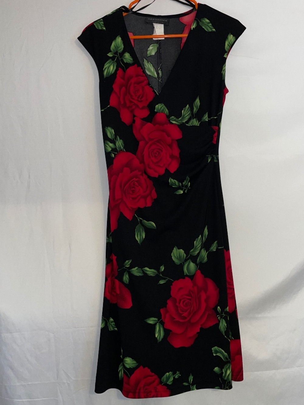 EUC Connected Apparel Faux Wrap Dress Size 6